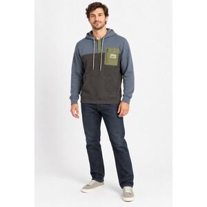HippyTree Jimmy Webb Series Colorblock Hoodie Mens Small Gorpcore Blue Gray S